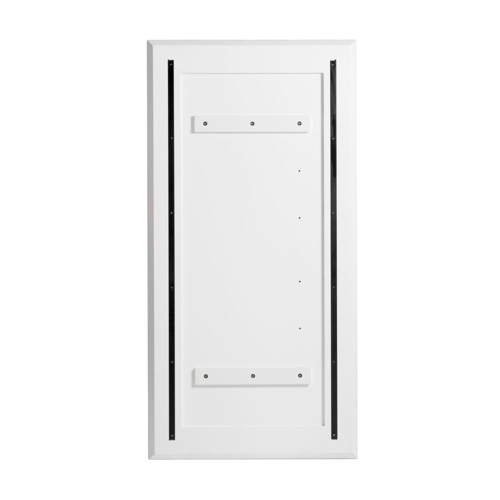 Glinda - Modern Pearl White Floor Mirror - View 4