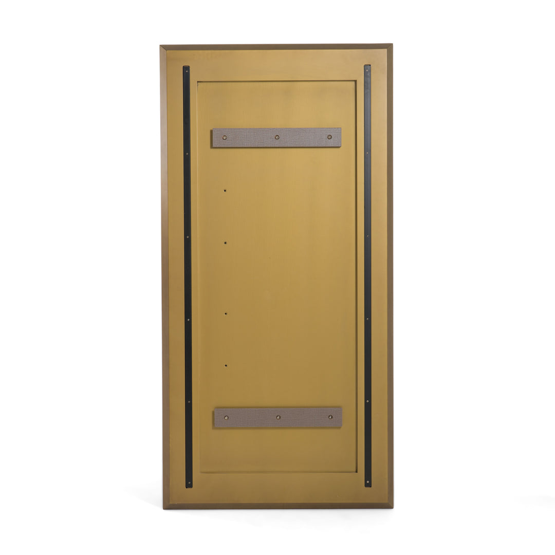 Glinda - Modern Brushed Brass Floor Mirror