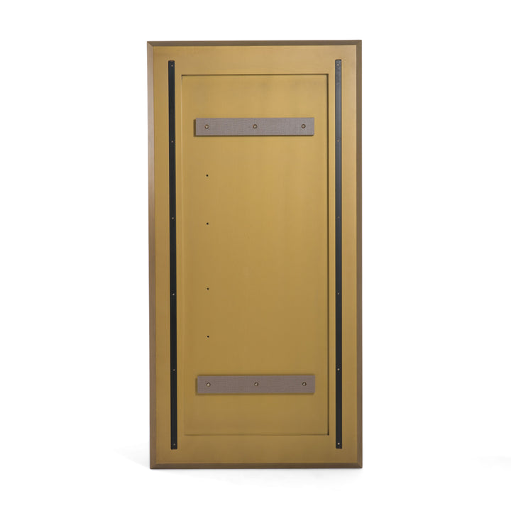 Glinda - Modern Brushed Brass Floor Mirror
