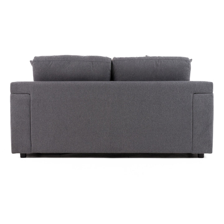 Gloria - Modern Grey Fabric Loveseat