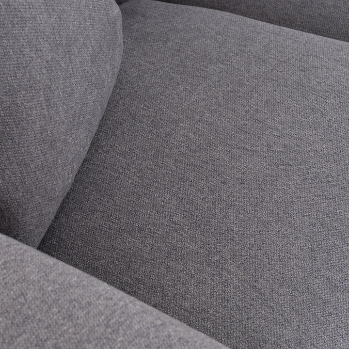 Gloria - Modern Grey Fabric Loveseat