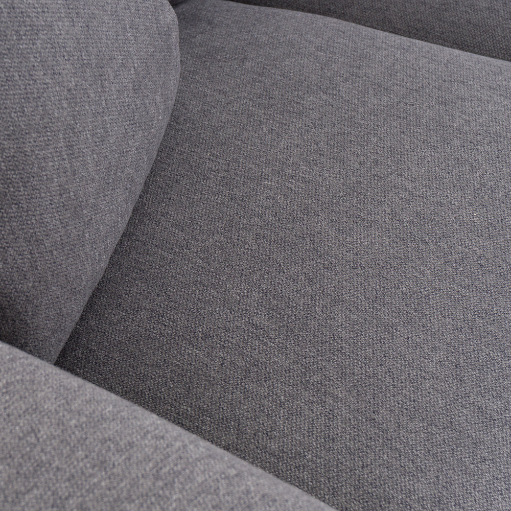 Gloria - Modern Grey Fabric Loveseat