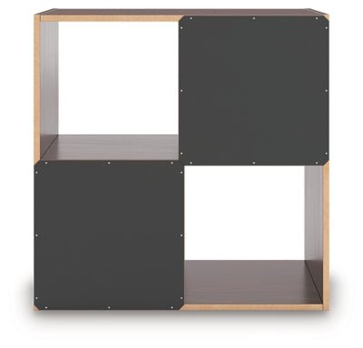 Glosmount Four Cube Organizer - Dark Brown Cube Organizers modern furniture Contempo Furniture