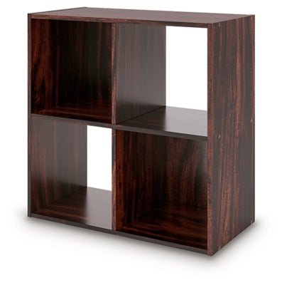 Glosmount Four Cube Organizer - Dark Brown Cube Organizers modern furniture Contempo Furniture