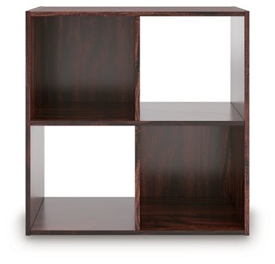 Glosmount Four Cube Organizer - Dark Brown Cube Organizers modern furniture Contempo Furniture