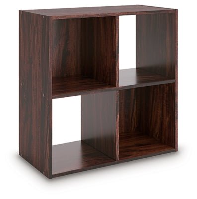 Glosmount Four Cube Organizer - Dark Brown | Ashley Furniture