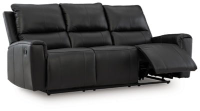 Glossmore Reclining Sofa - Black Reclining Sofa modern furniture Contempo Furniture