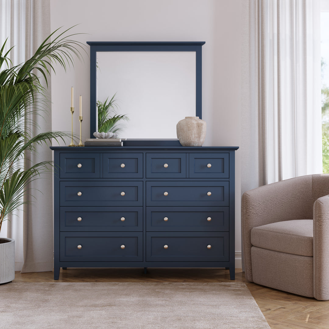 Modus Furniture Pnkx82A Grace Eight Drawer Dresser In Blueberry 2024