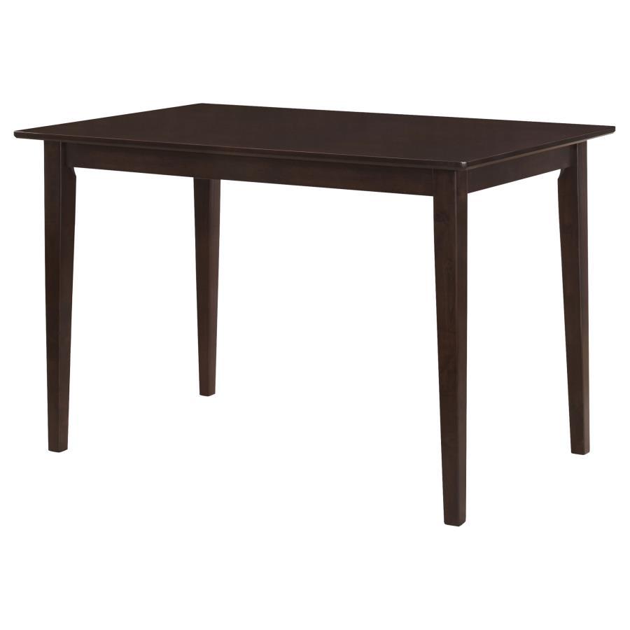 Gomez - 5 Piece Rectangular Dining Table Set - Cappuccino 5 - Piece Dining Room Set modern furniture Contempo Furniture