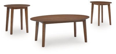Gordonay Table (Set of 3) - Dark Brown | Ashley Furniture