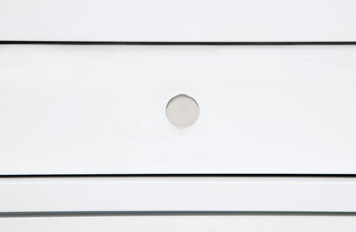 Gracemont - 3 - Drawer Bedroom Nightstand Bedside Table - White Accent Nightstand modern furniture Contempo Furniture