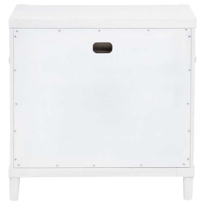 Gracemont - 3 - Drawer Bedroom Nightstand Bedside Table - White Accent Nightstand modern furniture Contempo Furniture