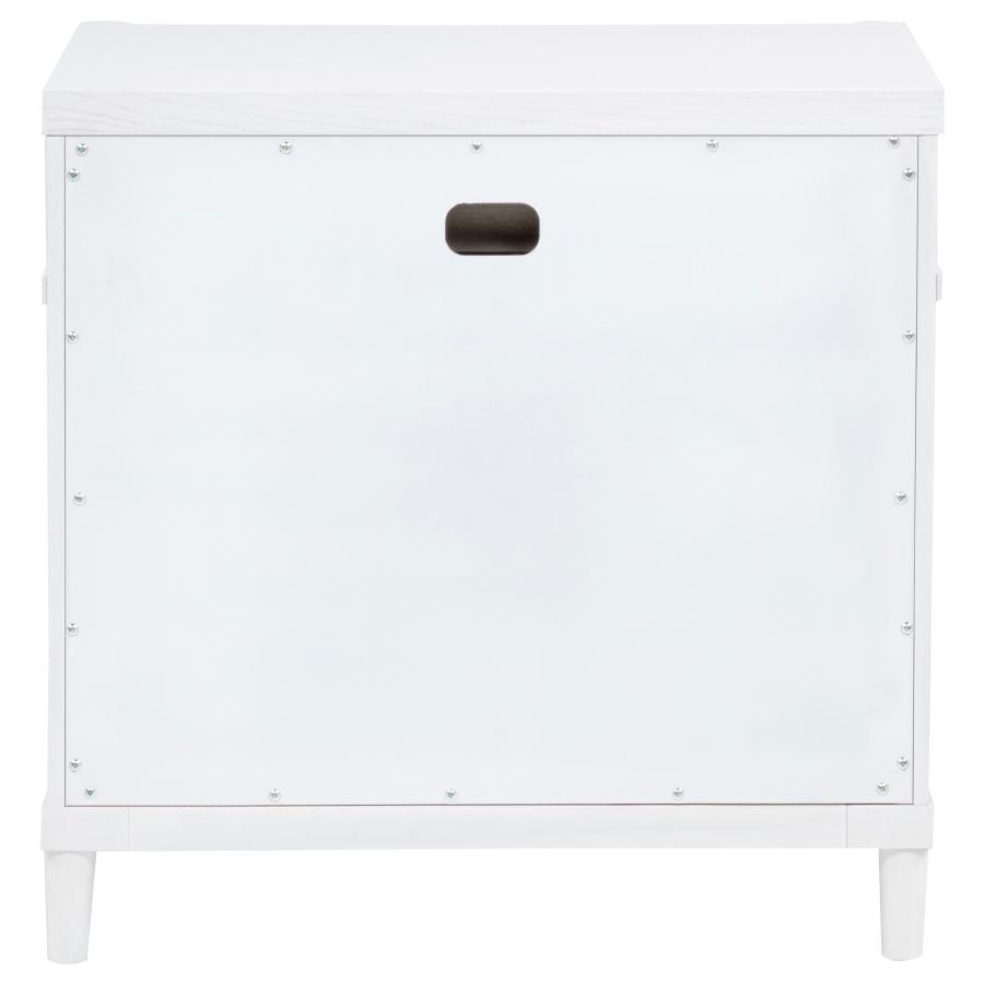 Gracemont - 3 - Drawer Bedroom Nightstand Bedside Table - White Accent Nightstand modern furniture Contempo Furniture