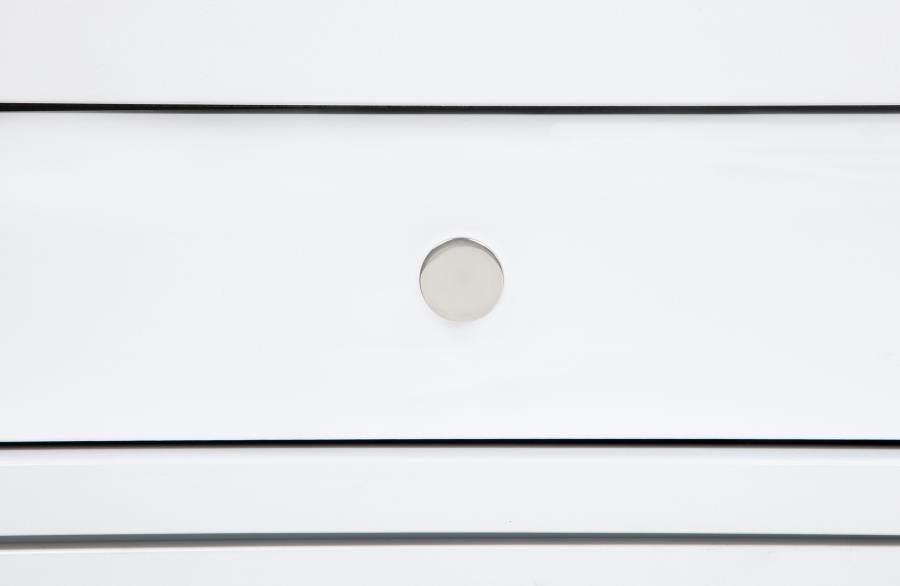 Gracemont - 5 - Drawer Bedroom Chest Of Drawers - White Accent Chest modern furniture Contempo Furniture