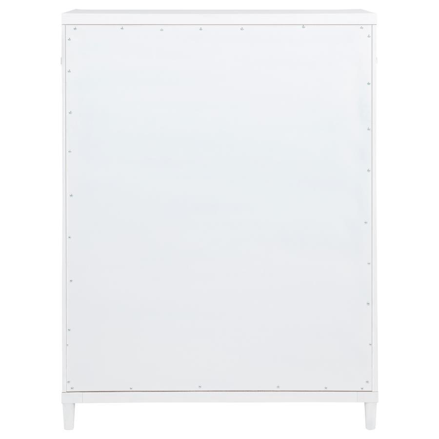 Gracemont - 5 - Drawer Bedroom Chest Of Drawers - White Accent Chest modern furniture Contempo Furniture