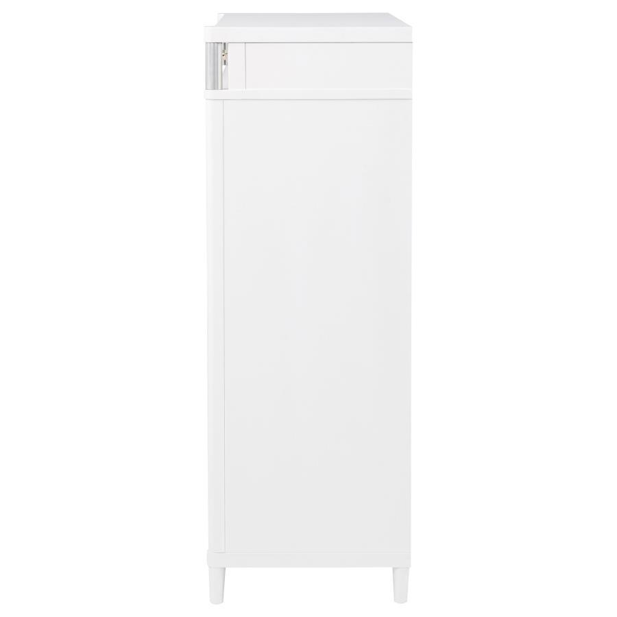 Gracemont - 5 - Drawer Bedroom Chest Of Drawers - White Accent Chest modern furniture Contempo Furniture