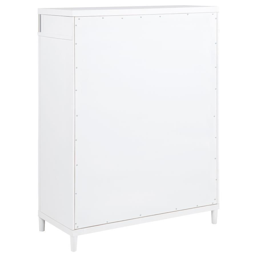 Gracemont - 5 - Drawer Bedroom Chest Of Drawers - White Accent Chest modern furniture Contempo Furniture