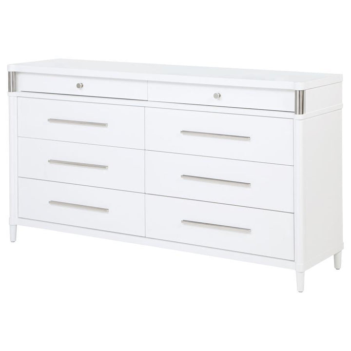 Gracemont - 8 - Drawer Bedroom Dresser Cabinet - White Dressers modern furniture Contempo Furniture