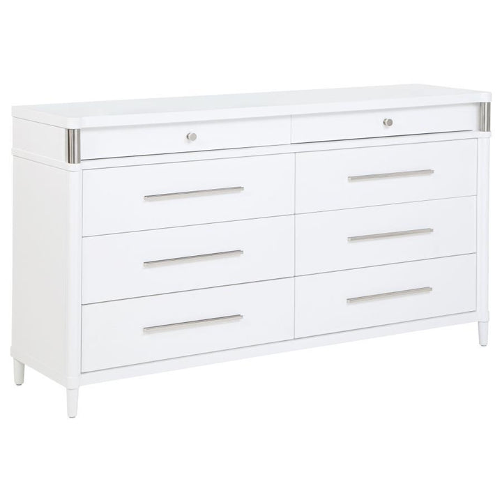 Gracemont - 8 - Drawer Bedroom Dresser Cabinet - White Dressers modern furniture Contempo Furniture