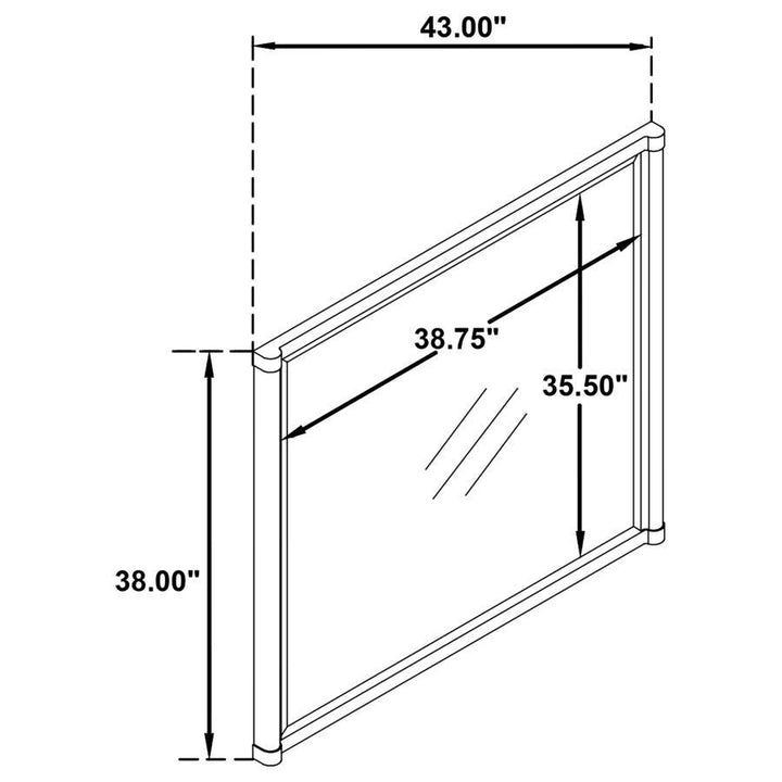 Gracemont - Dresser Mirror - White Mirror modern furniture Contempo Furniture