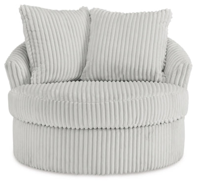 Gramwell Swivel Accent Chair - Pearl Silver Swivel Chair modern furniture Contempo Furniture