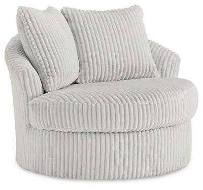 Gramwell Swivel Accent Chair - Pearl Silver | Ashley Furniture