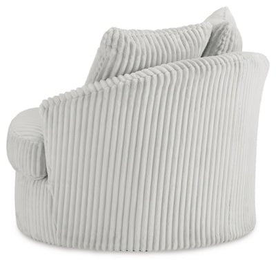 Gramwell Swivel Accent Chair - Pearl Silver Swivel Chair modern furniture Contempo Furniture