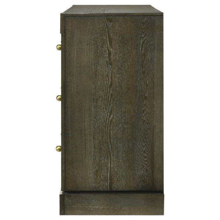 Gran Park - 6 - Drawer Dresser Cabinet - Dark Cocoa Dressers modern furniture Contempo Furniture