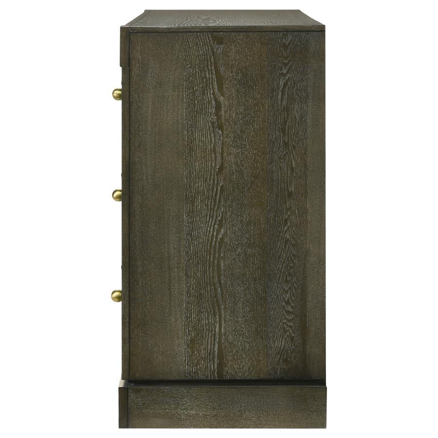 Gran Park - 6 - Drawer Dresser Cabinet - Dark Cocoa Dressers modern furniture Contempo Furniture
