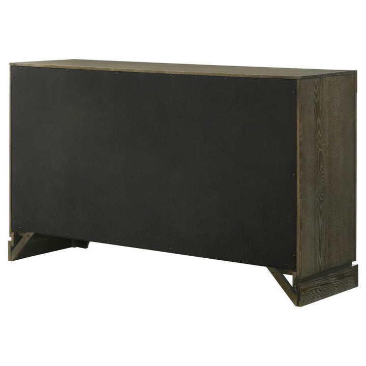 Gran Park - 6 - Drawer Dresser Cabinet - Dark Cocoa Dressers modern furniture Contempo Furniture