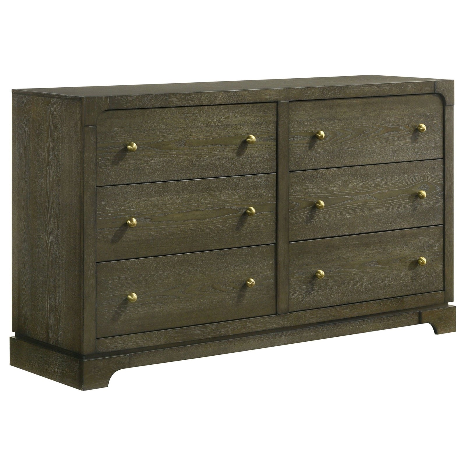 Gran Park - 6 - Drawer Dresser Cabinet - Dark Cocoa Dressers modern furniture Contempo Furniture