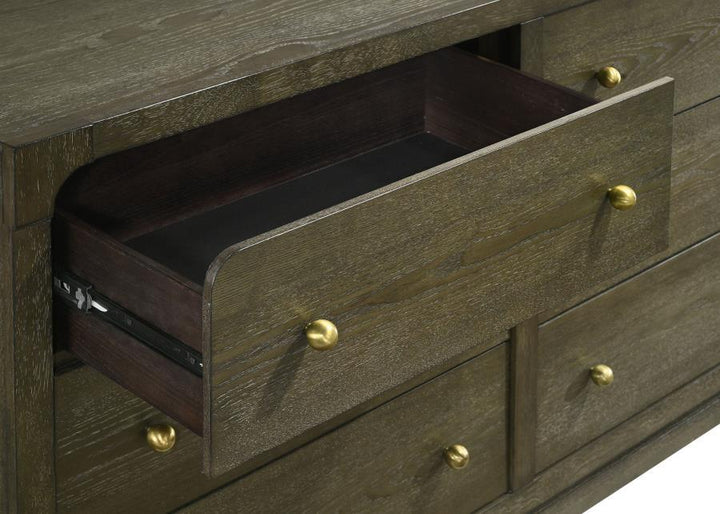 Gran Park - 6 - Drawer Dresser Cabinet - Dark Cocoa Dressers modern furniture Contempo Furniture