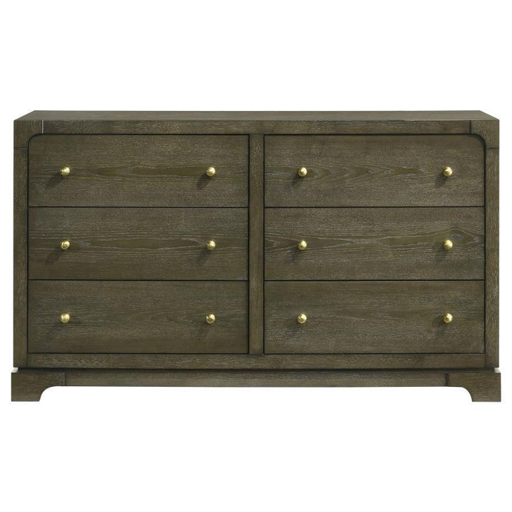 Gran Park - 6 - Drawer Dresser Cabinet - Dark Cocoa Dressers modern furniture Contempo Furniture