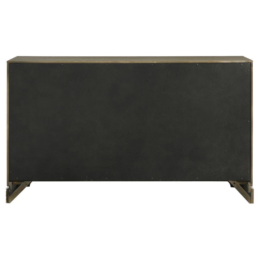Gran Park - 6 - Drawer Dresser Cabinet - Dark Cocoa Dressers modern furniture Contempo Furniture