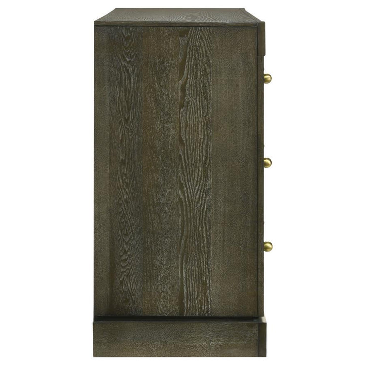 Gran Park - 6 - Drawer Dresser Cabinet - Dark Cocoa Dressers modern furniture Contempo Furniture