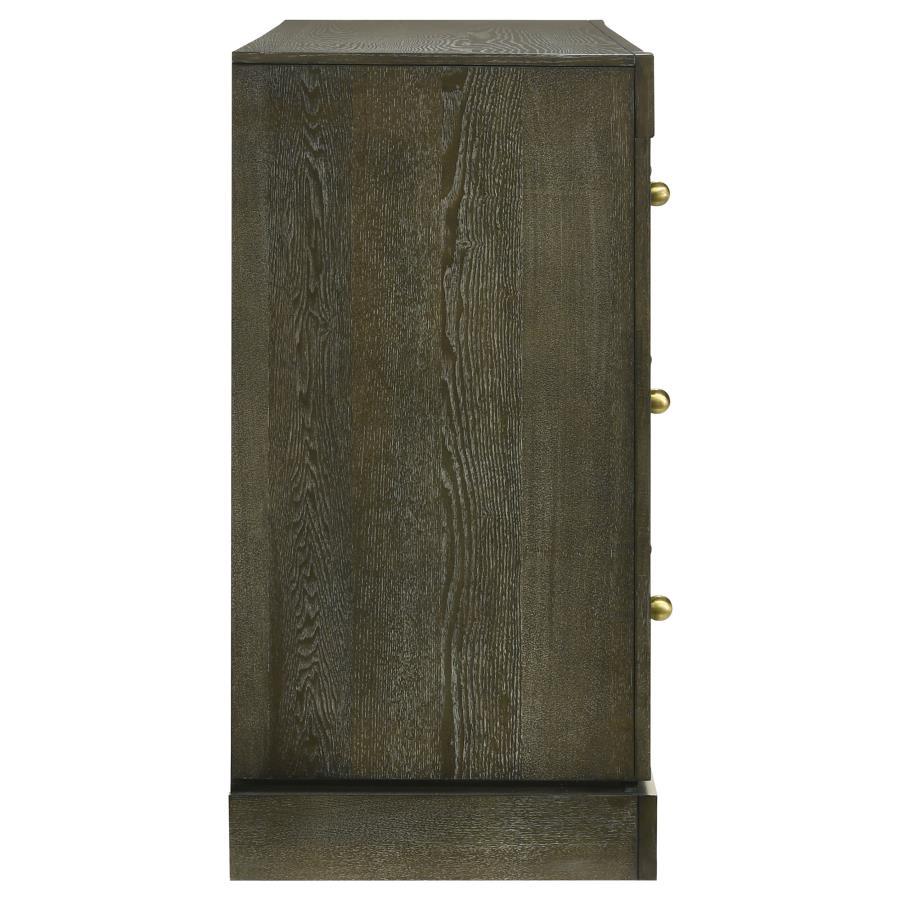 Gran Park - 6 - Drawer Dresser Cabinet - Dark Cocoa Dressers modern furniture Contempo Furniture