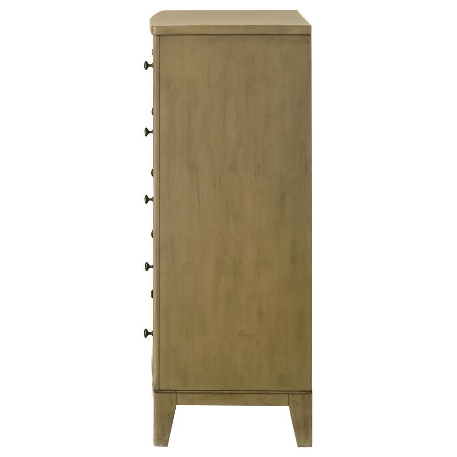 Granada - 5 - Drawer Bedroom Chest Of Drawers - Natural Pine Accent Chest modern furniture Contempo Furniture