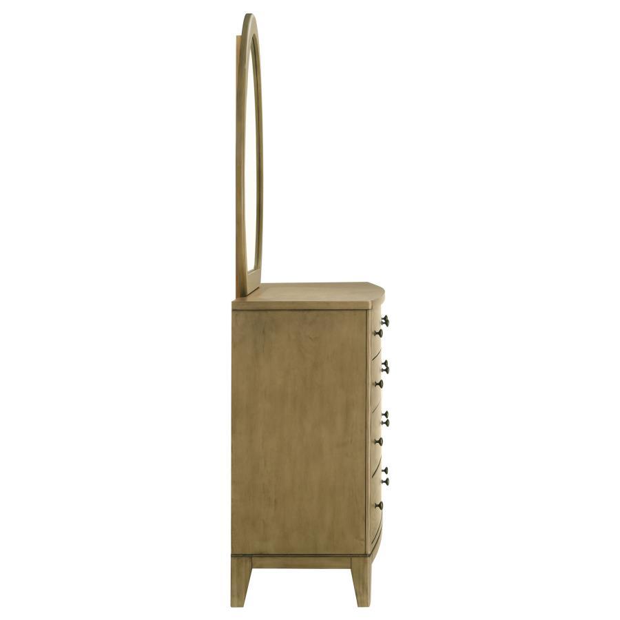 Granada - 8 - Drawer Dresser And Mirror - Natural Pine Dresser & Mirror modern furniture Contempo Furniture