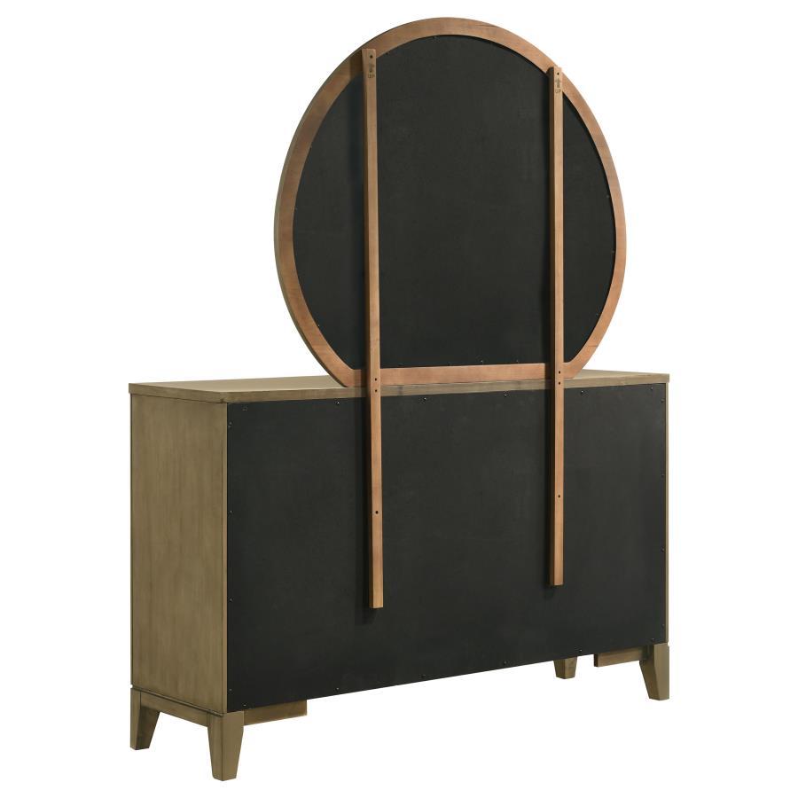 Granada - 8 - Drawer Dresser And Mirror - Natural Pine Dresser & Mirror modern furniture Contempo Furniture