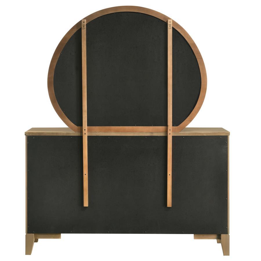 Granada - 8 - Drawer Dresser And Mirror - Natural Pine Dresser & Mirror modern furniture Contempo Furniture
