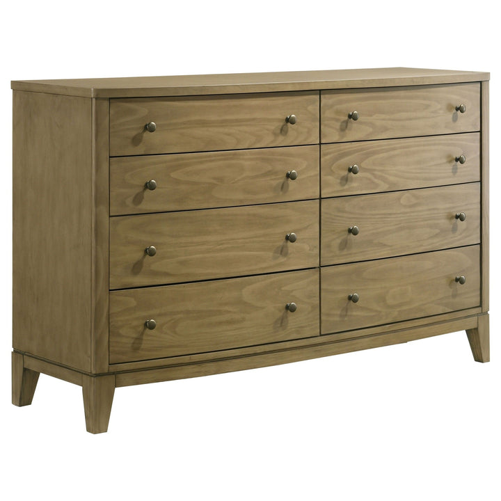 Granada - 8 - Drawer Dresser Cabinet - Natural Pine Dressers modern furniture Contempo Furniture