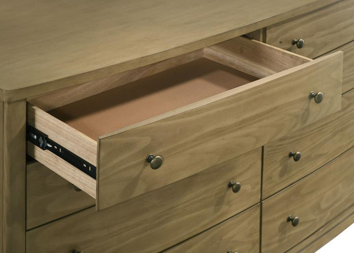 Granada - 8 - Drawer Dresser Cabinet - Natural Pine Dressers modern furniture Contempo Furniture