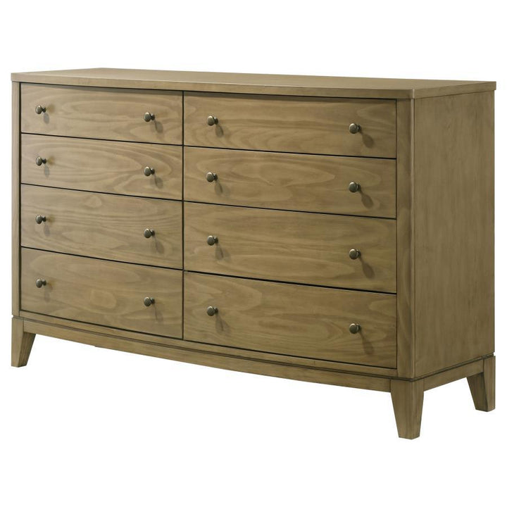 Granada - 8 - Drawer Dresser Cabinet - Natural Pine Dressers modern furniture Contempo Furniture