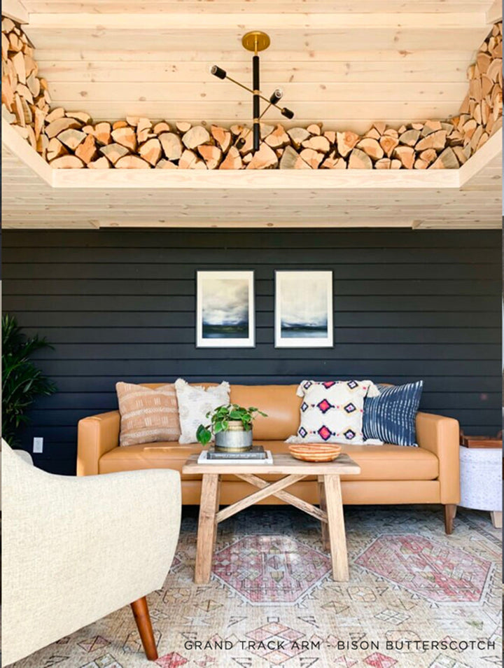 Chantal Grand Track Arm Sofa by American Leather