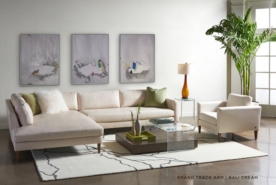 Chantal Grand Track Arm Sofa by American Leather