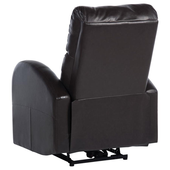 Grant - Upholstered Power Recliner Chair - Brown Reclining Chair modern furniture Contempo Furniture