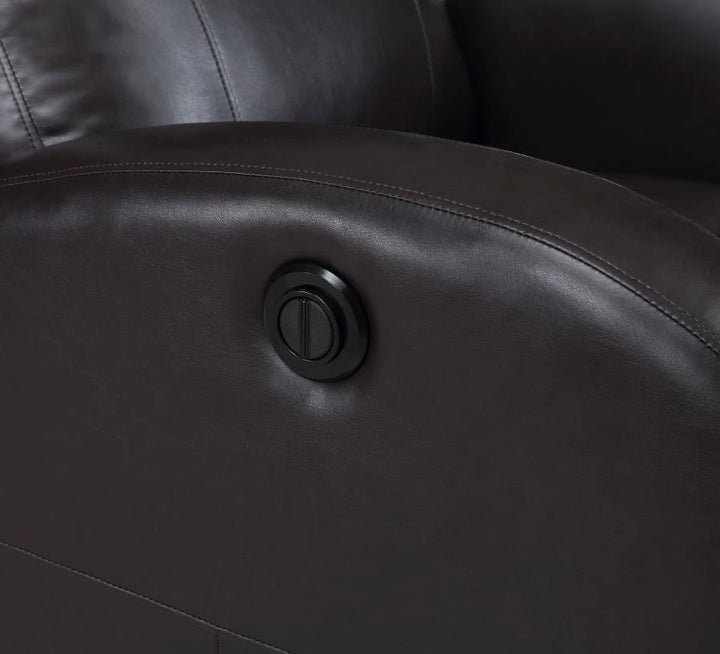 Grant - Upholstered Power Recliner Chair - Brown Reclining Chair modern furniture Contempo Furniture