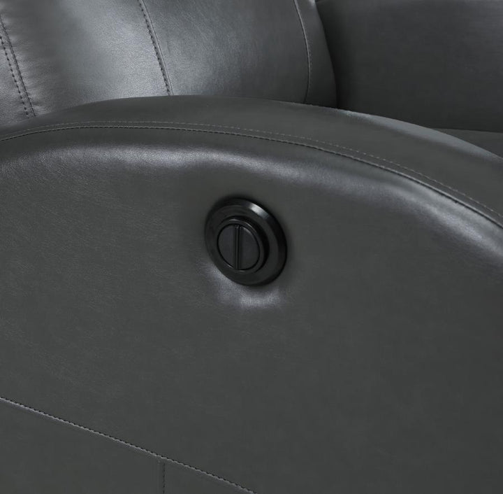 Grant - Upholstered Power Recliner Chair - Gray Reclining Chair modern furniture Contempo Furniture