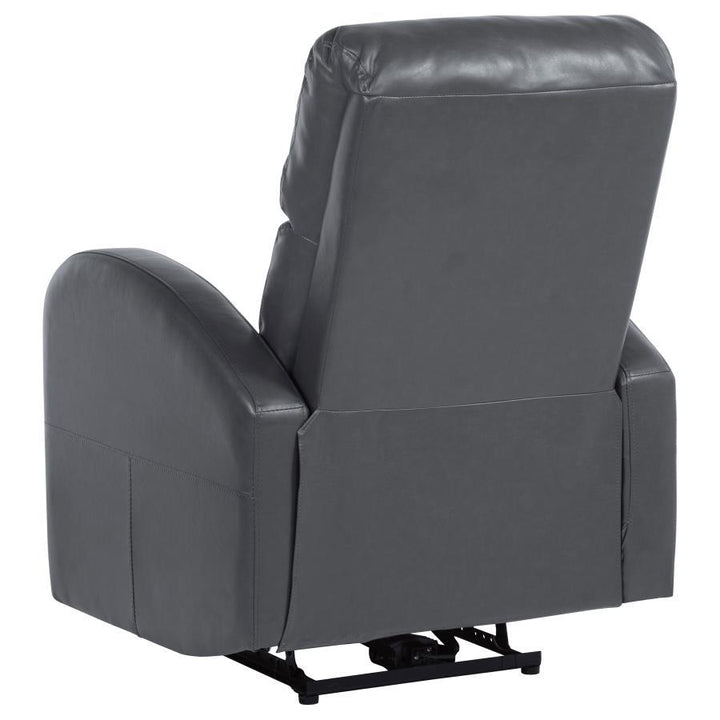 Grant - Upholstered Power Recliner Chair - Gray Reclining Chair modern furniture Contempo Furniture