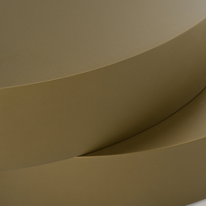 Grayson - Glam Brushed Bronze Metallic Coffee Table